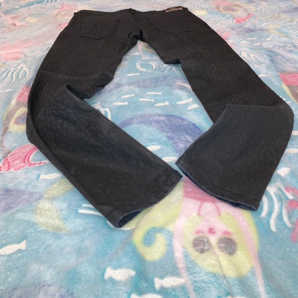 🐆 NWOT Roberto Cavalli Black Leopard Coated Jeans​ - Picture 13 of 16